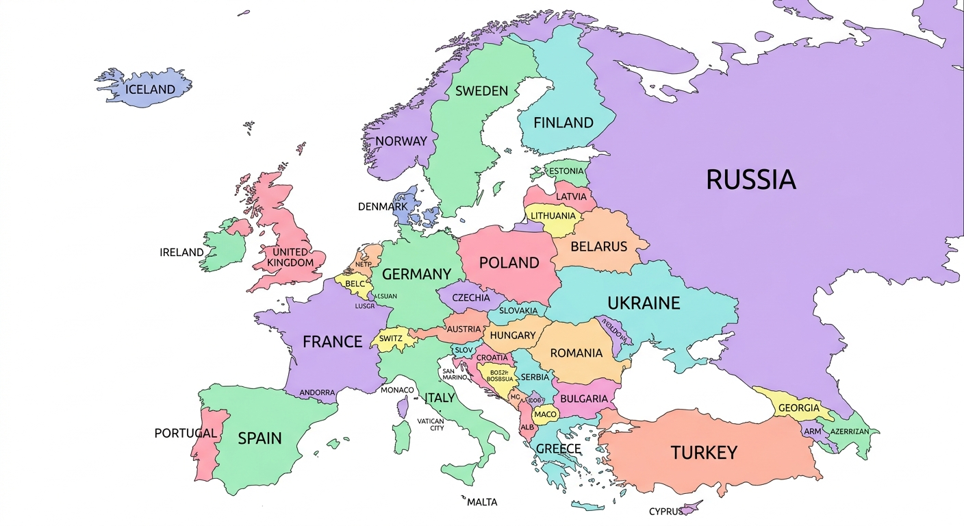 Interactive Europe Map visualization